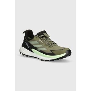 Topánky adidas TERREX Free Hiker 2 Low GTX pánske, zelená farba, IE5104