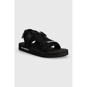 Sandále Karl Lagerfeld ATLANTIK pánske, čierna farba, KL70515