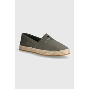 Espadrilky Calvin Klein Jeans ESPADRILLE SLIPON ML zelená farba, YM0YM00935