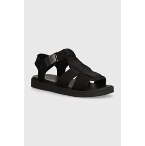Sandále Calvin Klein FISHERMAN SANDAL NEO pánske, čierna farba, HM0HM01415