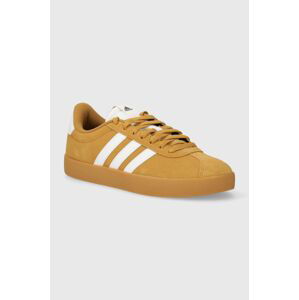 Semišové tenisky adidas VL COURT 3.0 žltá farba, ID9183