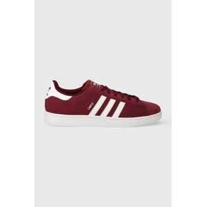 Semišové tenisky adidas Originals Campus 2 bordová farba