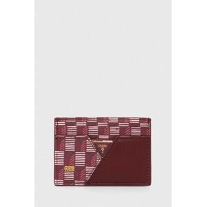Puzdro na karty Guess bordová farba, RW1613 P4201