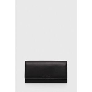 Kožená peňaženka Marc O'Polo dámska, čierna farba, 40319905801114