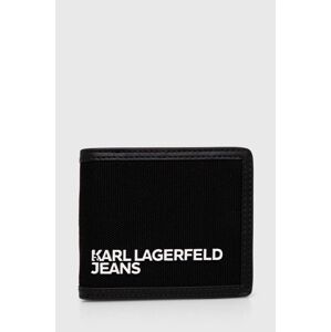 Peňaženka Karl Lagerfeld Jeans čierna farba