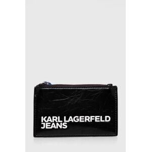 Peňaženka Karl Lagerfeld Jeans čierna farba