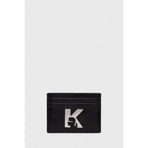 Puzdro na karty Karl Lagerfeld Jeans čierna farba