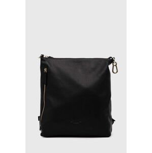 Kožený ruksak Marc O'Polo dámsky, čierna farba, veľký, jednofarebný, 40312203301138