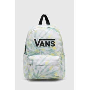 Detský ruksak Vans OLD SKOOL GROM BACKPACK zelená farba, veľký, vzorovaný