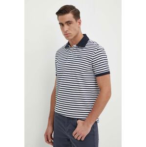 Bavlnené polo tričko Pepe Jeans HUNTING biela farba, vzorované, PM542153