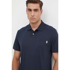 Bavlnené polo tričko Pepe Jeans HOLDEN tmavomodrá farba, jednofarebné, PM542154