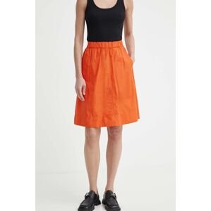 Sukňa Marc O'Polo oranžová farba, mini, áčkový strih