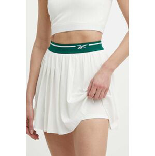 Športová sukňa Reebok Classic Retro Court béžová farba, mini, áčkový strih, 100075523
