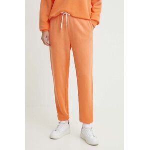 Bavlnené tepláky Polo Ralph Lauren oranžová farba,jednofarebné,211935585