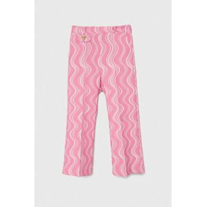 Detské nohavice Pinko Up ružová farba, vzorované