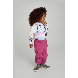 Detské nepremokavé nohavice Reima Kaura fialová farba