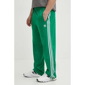 Tepláky adidas Originals zelená farba, s nášivkou, IU0768