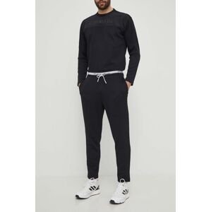 Tréningové nohavice Calvin Klein Performance čierna farba, s potlačou
