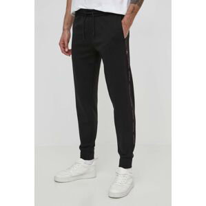 Tepláky Calvin Klein Jeans čierna farba, s potlačou, J30J325494