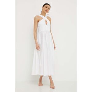 Plážové šaty Max Mara Beachwear biela farba