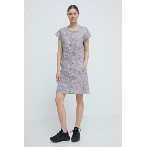 Šaty Helly Hansen ružová farba, mini, rovný strih, 34468