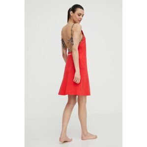 Plážové šaty Karl Lagerfeld červená farba