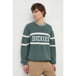 Bavlnený sveter Dickies MELVERN zelená farba, DK0A4YMC