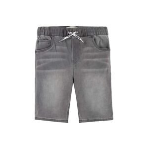 Detské rifľové krátke nohavice Levi's LVB SKINNY DOBBY SHORT šedá farba