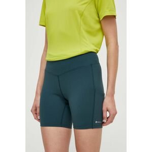 Športové krátke nohavice Montane Ineo Lite dámske, zelená farba, jednofarebné, vysoký pás, FINLS17