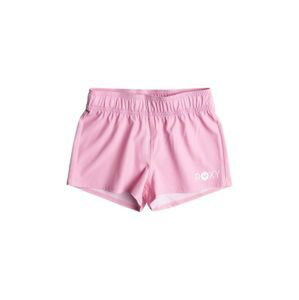 Detské krátke nohavice Roxy RG ESSENTIALS ružová farba, jednofarebné