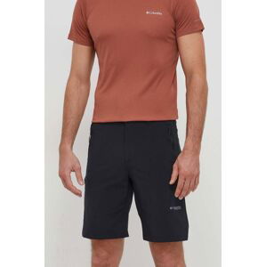 Turistické šortky Columbia Triple Canyon Short II čierna farba