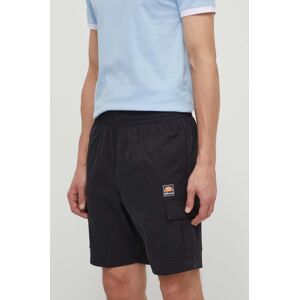 Šortky Ellesse Caprera Cargo Short pánske, čierna farba, SHV17673