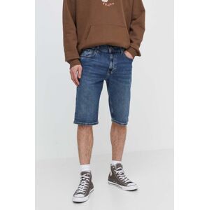 Rifľové krátke nohavice Tommy Jeans pánske, DM0DM19452