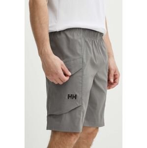 Turistické šortky Helly Hansen Vista šedá farba