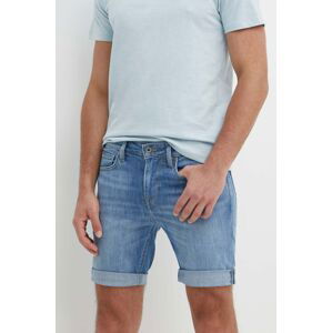 Rifľové krátke nohavice Pepe Jeans SLIM SHORT pánske, PM801080MN8