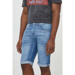 Rifľové krátke nohavice Pepe Jeans STRAIGHT SHORT pánske, PM801081HU1