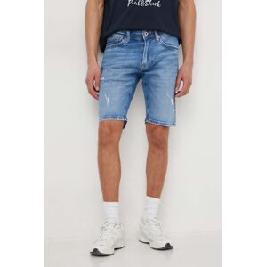 Rifľové krátke nohavice Pepe Jeans TAPER SHORT pánske, PM801084RH7