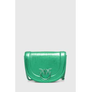Kožená kabelka Pinko zelená farba, 101510 A1JG