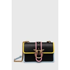 Kožená kabelka Pinko čierna farba, 100059 A1K1