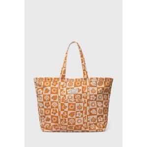 Bavlnená taška Billabong oranžová farba