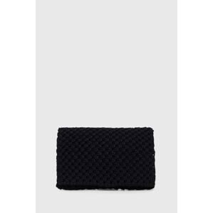Listová kabelka Sisley čierna farba