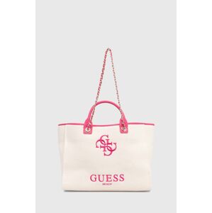 Plážová taška Guess CANVAS CANVAS béžová farba, E4GZ16 WFCE0,