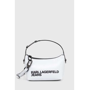 Kabelka Karl Lagerfeld Jeans biela farba