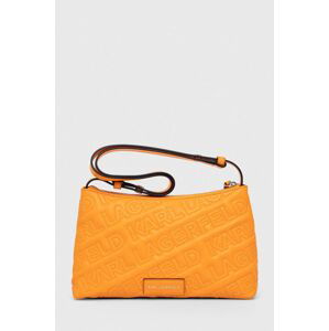 Kabelka Karl Lagerfeld oranžová farba
