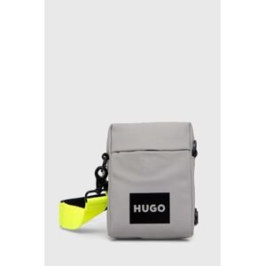 Malá taška HUGO šedá farba, 50511282