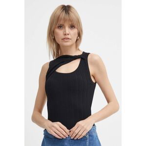 Top Dkny dámsky, čierna farba, P4BSAN40