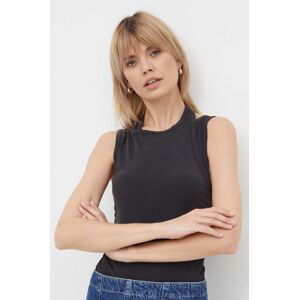 Top Calvin Klein Jeans dámsky,čierna farba,J20J223115