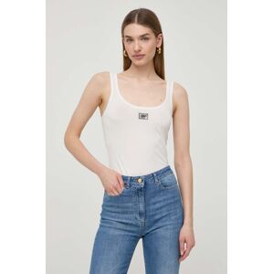 Top Elisabetta Franchi dámsky, biela farba, TK20B42E2,