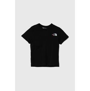 Detské bavlnené tričko The North Face RELAXED GRAPHIC TEE 2 čierna farba