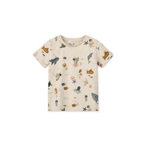 Detské bavlnené tričko Liewood Apia Baby Printed Shortsleeve T-shirt vzorovaný